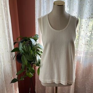 Madewell Ribbed Cotton Cream Tank